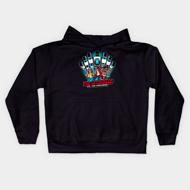 Family vs. Machines Kids Hoodie by jasesa